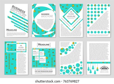 Abstract vector layout background set. For art template design, list, front page, mockup brochure theme style, banner, idea, cover, booklet, print, flyer, book, blank, card, ad, sign, sheet, a4.