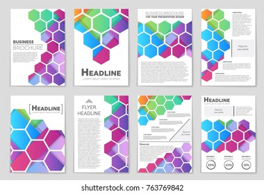 Abstract vector layout background set. For art template design, list, front page, mockup brochure theme style, banner, idea, cover, booklet, print, flyer, book, blank, card, ad, sign, sheet,, a4.