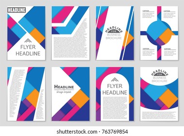 Abstract vector layout background set. For art template design, list, front page, mockup brochure theme style, banner, idea, cover, booklet, print, flyer, book, blank, card, ad, sign, sheet,, a4.