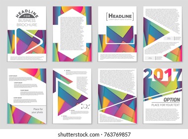 Abstract vector layout background set. For art template design, list, front page, mockup brochure theme style, banner, idea, cover, booklet, print, flyer, book, blank, card, ad, sign, sheet,, a4.