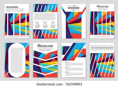 Abstract vector layout background set. For art template design, list, front page, mockup brochure theme style, banner, idea, cover, booklet, print, flyer, book, blank, card, ad, sign, sheet,, a4.