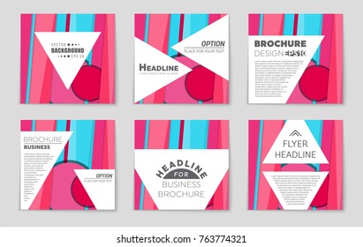 Abstract vector layout background set. For art template design, list, front page, mockup brochure theme style, banner, idea, cover, booklet, print, flyer, book, blank, card, ad, sign, sheet,, a4.