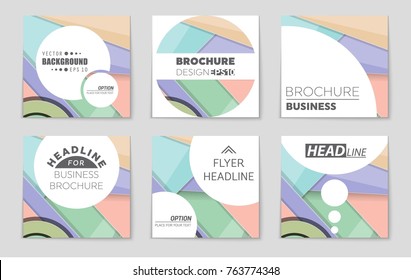 Abstract vector layout background set. For art template design, list, front page, mockup brochure theme style, banner, idea, cover, booklet, print, flyer, book, blank, card, ad, sign, sheet,, a4.