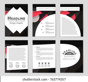 Abstract vector layout background set. For art template design, list, front page, mockup brochure theme style, banner, idea, cover, booklet, print, flyer, book, blank, card, ad, sign, sheet,, a4.
