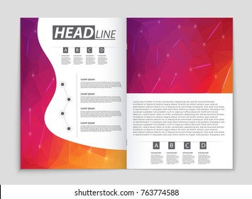 Abstract vector layout background set. For art template design, list, front page, mockup brochure theme style, banner, idea, cover, booklet, print, flyer, book, blank, card, ad, sign, sheet, a4