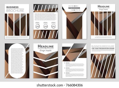 Abstract vector layout background set. For art template design, list, front page, mockup brochure theme style, banner, idea, cover, booklet, print, flyer, book, blank, card, ad, sign, sheet,, a4.