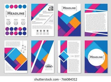 Abstract vector layout background set. For art template design, list, front page, mockup brochure theme style, banner, idea, cover, booklet, print, flyer, book, blank, card, ad, sign, sheet,, a4.