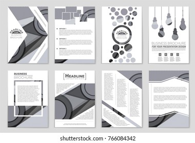 Abstract vector layout background set. For art template design, list, front page, mockup brochure theme style, banner, idea, cover, booklet, print, flyer, book, blank, card, ad, sign, sheet,, a4.