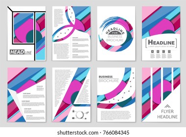 Abstract vector layout background set. For art template design, list, front page, mockup brochure theme style, banner, idea, cover, booklet, print, flyer, book, blank, card, ad, sign, sheet,, a4.