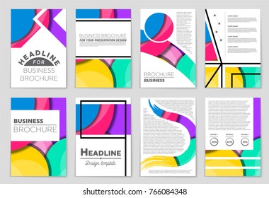 Abstract vector layout background set. For art template design, list, front page, mockup brochure theme style, banner, idea, cover, booklet, print, flyer, book, blank, card, ad, sign, sheet,, a4.