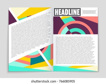Abstract vector layout background set. For art template design, list, front page, mockup brochure theme style, banner, idea, cover, booklet, print, flyer, book, blank, card, ad, sign, sheet, a4