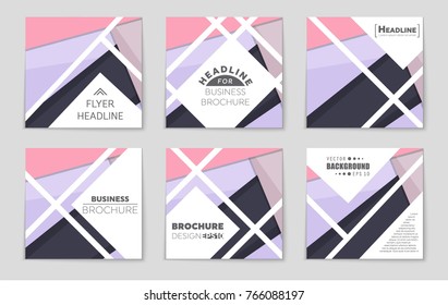 Abstract vector layout background set. For art template design, list, front page, mockup brochure theme style, banner, idea, cover, booklet, print, flyer, book, blank, card, ad, sign, sheet,, a4.