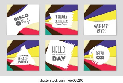 Abstract vector layout background set. For art template design, list, front page, mockup brochure theme style, banner, idea, cover, booklet, print, flyer, book, blank, card, ad, sign, sheet,, a4.