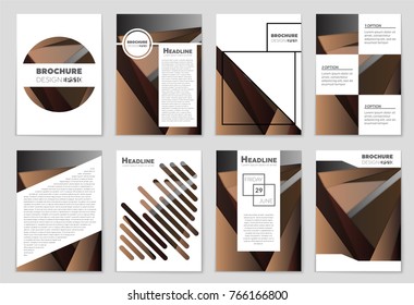 Abstract vector layout background set. For art template design, list, front page, mockup brochure theme style, banner, idea, cover, booklet, print, flyer, book, blank, card, ad, sign, sheet,, a4.