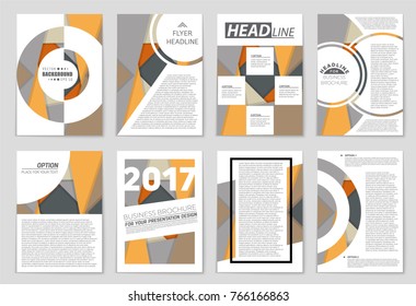 Abstract vector layout background set. For art template design, list, front page, mockup brochure theme style, banner, idea, cover, booklet, print, flyer, book, blank, card, ad, sign, sheet,, a4.