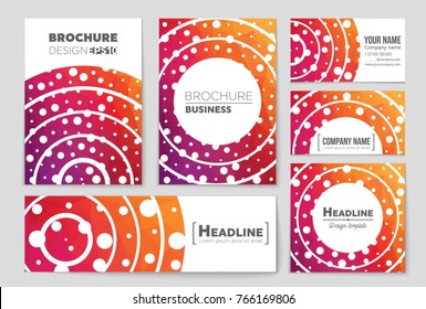 Abstract vector layout background set. For art template design, list, front page, mockup brochure theme style, banner, idea, cover, booklet, print, flyer, book, blank, card, ad, sign, sheet, a4
