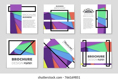 Abstract vector layout background set. For art template design, list, front page, mockup brochure theme style, banner, idea, cover, booklet, print, flyer, book, blank, card, ad, sign, sheet,, a4.