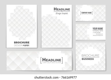 Abstract vector layout background set. For art template design, list, front page, mockup brochure theme style, banner, idea, cover, booklet, print, flyer, book, blank, card, ad, sign, sheet, a4
