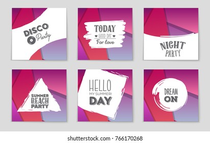 Abstract vector layout background set. For art template design, list, front page, mockup brochure theme style, banner, idea, cover, booklet, print, flyer, book, blank, card, ad, sign, sheet,, a4.