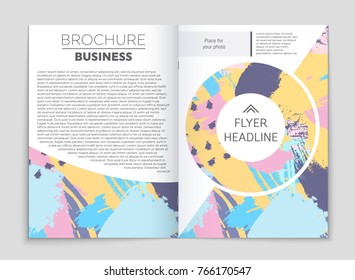 Abstract vector layout background set. For art template design, list, front page, mockup brochure theme style, banner, idea, cover, booklet, print, flyer, book, blank, card, ad, sign, sheet, a4