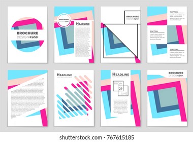 Abstract vector layout background set. For art template design, list, front page, mockup brochure theme style, banner, idea, cover, booklet, print, flyer, book, blank, card, ad, sign, sheet,, a4.