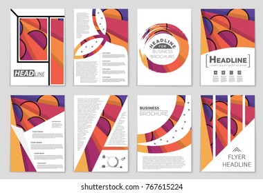 Abstract vector layout background set. For art template design, list, front page, mockup brochure theme style, banner, idea, cover, booklet, print, flyer, book, blank, card, ad, sign, sheet,, a4.