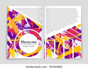 Abstract vector layout background set. For art template design, list, front page, mockup brochure theme style, banner, idea, cover, booklet, print, flyer, book, blank, card, ad, sign, sheet, a4