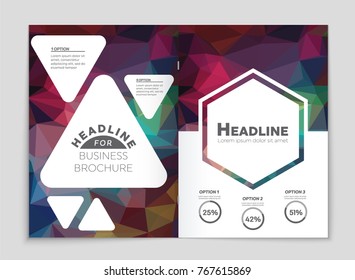 Abstract vector layout background set. For art template design, list, front page, mockup brochure theme style, banner, idea, cover, booklet, print, flyer, book, blank, card, ad, sign, sheet, a4