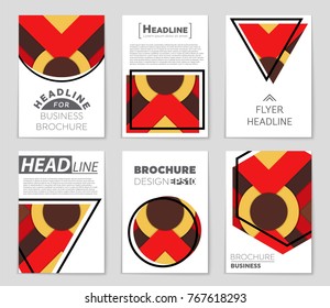 Abstract vector layout background set. For art template design, list, front page, mockup brochure theme style, banner, idea, cover, booklet, print, flyer, book, blank, card, ad, sign, sheet,, a4.