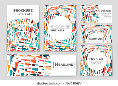 Abstract vector layout background set. For art template design, list, front page, mockup brochure theme style, banner, idea, cover, booklet, print, flyer, book, blank, card, ad, sign, sheet, a4