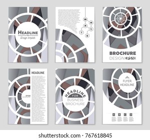 Abstract vector layout background set. For art template design, list, front page, mockup brochure theme style, banner, idea, cover, booklet, print, flyer, book, blank, card, ad, sign, sheet,, a4.