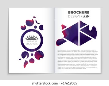 Abstract vector layout background set. For art template design, list, front page, mockup brochure theme style, banner, idea, cover, booklet, print, flyer, book, blank, card, ad, sign, sheet, a4
