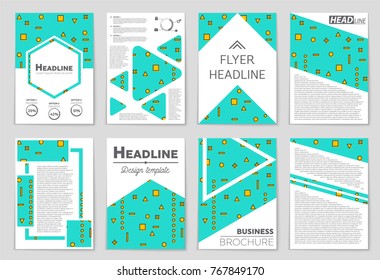 Abstract vector layout background set. For art template design, list, front page, mockup brochure theme style, banner, idea, cover, booklet, print, flyer, book, blank, card, ad, sign, sheet, a4.