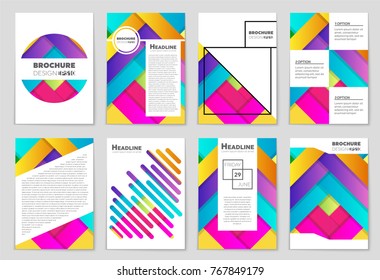 Abstract vector layout background set. For art template design, list, front page, mockup brochure theme style, banner, idea, cover, booklet, print, flyer, book, blank, card, ad, sign, sheet,, a4.