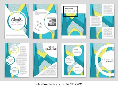 Abstract vector layout background set. For art template design, list, front page, mockup brochure theme style, banner, idea, cover, booklet, print, flyer, book, blank, card, ad, sign, sheet,, a4.