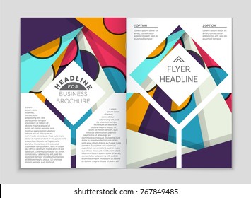 Abstract vector layout background set. For art template design, list, front page, mockup brochure theme style, banner, idea, cover, booklet, print, flyer, book, blank, card, ad, sign, sheet,, a4.