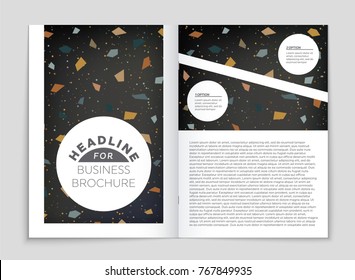 Abstract vector layout background set. For art template design, list, front page, mockup brochure theme style, banner, idea, cover, booklet, print, flyer, book, blank, card, ad, sign, sheet, a4