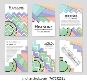 Abstract vector layout background set. For art template design, list, front page, mockup brochure theme style, banner, idea, cover, booklet, print, flyer, book, blank, card, ad, sign, sheet,, a4.