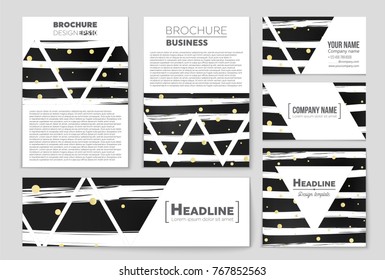 Abstract vector layout background set. For art template design, list, front page, mockup brochure theme style, banner, idea, cover, booklet, print, flyer, book, blank, card, ad, sign, sheet, a4