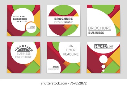 Abstract vector layout background set. For art template design, list, front page, mockup brochure theme style, banner, idea, cover, booklet, print, flyer, book, blank, card, ad, sign, sheet,, a4.