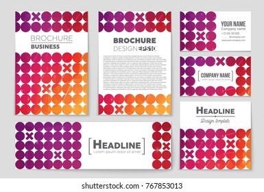 Abstract vector layout background set. For art template design, list, front page, mockup brochure theme style, banner, idea, cover, booklet, print, flyer, book, blank, card, ad, sign, sheet, a4