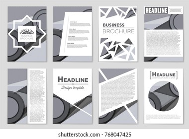 Abstract vector layout background set. For art template design, list, front page, mockup brochure theme style, banner, idea, cover, booklet, print, flyer, book, blank, card, ad, sign, sheet,, a4.