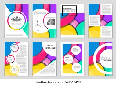 Abstract vector layout background set. For art template design, list, front page, mockup brochure theme style, banner, idea, cover, booklet, print, flyer, book, blank, card, ad, sign, sheet,, a4.