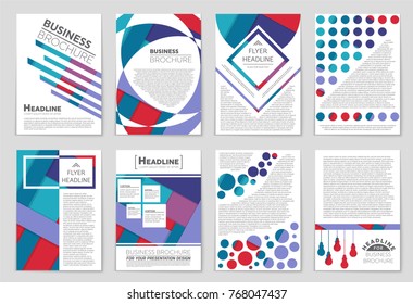 Abstract vector layout background set. For art template design, list, front page, mockup brochure theme style, banner, idea, cover, booklet, print, flyer, book, blank, card, ad, sign, sheet,, a4.