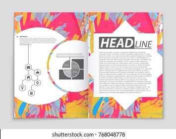 Abstract vector layout background set. For art template design, list, front page, mockup brochure theme style, banner, idea, cover, booklet, print, flyer, book, blank, card, ad, sign, sheet, a4