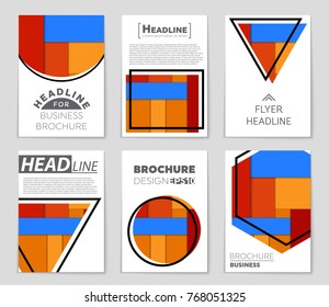 Abstract vector layout background set. For art template design, list, front page, mockup brochure theme style, banner, idea, cover, booklet, print, flyer, book, blank, card, ad, sign, sheet,, a4.