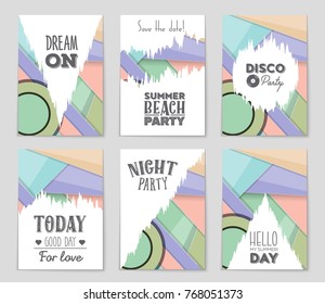 Abstract vector layout background set. For art template design, list, front page, mockup brochure theme style, banner, idea, cover, booklet, print, flyer, book, blank, card, ad, sign, sheet,, a4.