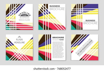 Abstract vector layout background set. For art template design, list, front page, mockup brochure theme style, banner, idea, cover, booklet, print, flyer, book, blank, card, ad, sign, sheet,, a4.