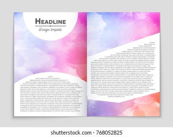 Abstract vector layout background set. For art template design, list, front page, mockup brochure theme style, banner, idea, cover, booklet, print, flyer, book, blank, card, ad, sign, sheet, a4