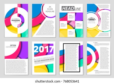 Abstract vector layout background set. For art template design, list, front page, mockup brochure theme style, banner, idea, cover, booklet, print, flyer, book, blank, card, ad, sign, sheet,, a4.